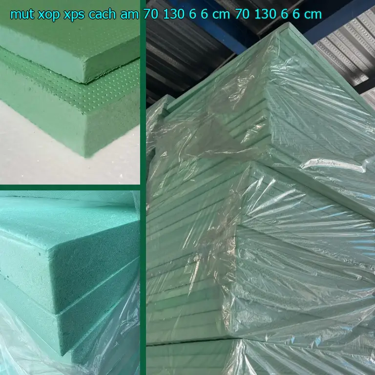 Kích thước mút xốp XPS cách âm 70*130*6.6 cm: 70*130*6.6 cm