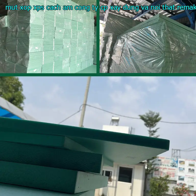Màu sắc mút xốp XPS cách âm Công ty CP xây dựng và nội thất Remak: Xanh lá