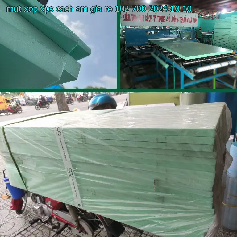 Ngày sản xuất mút xốp XPS cách âm giá rẻ 102.700₫: 2024-10-10