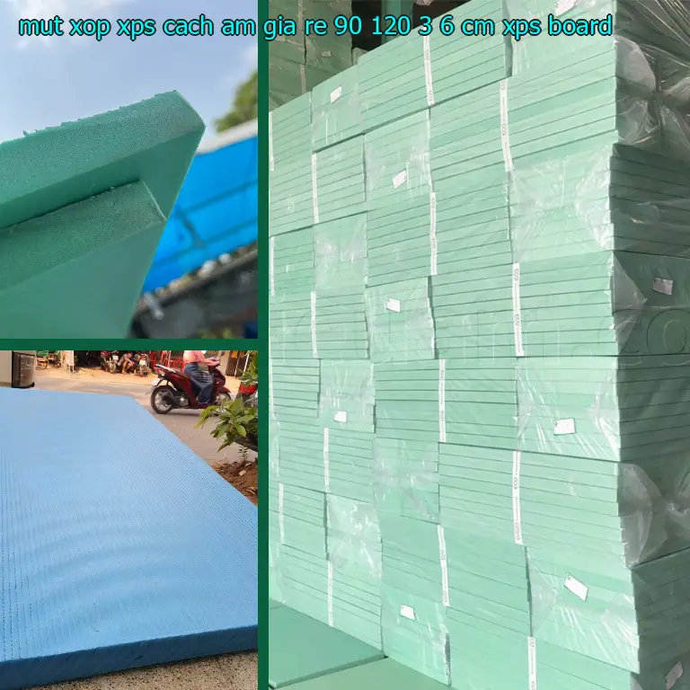 Danh mục mút xốp XPS cách âm giá rẻ 90*120*3.6 cm: XPS Board