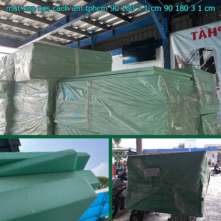 Kích thước mút xốp XPS cách âm TpHCM 90*180*3.1 cm: 90*180*3.1 cm
