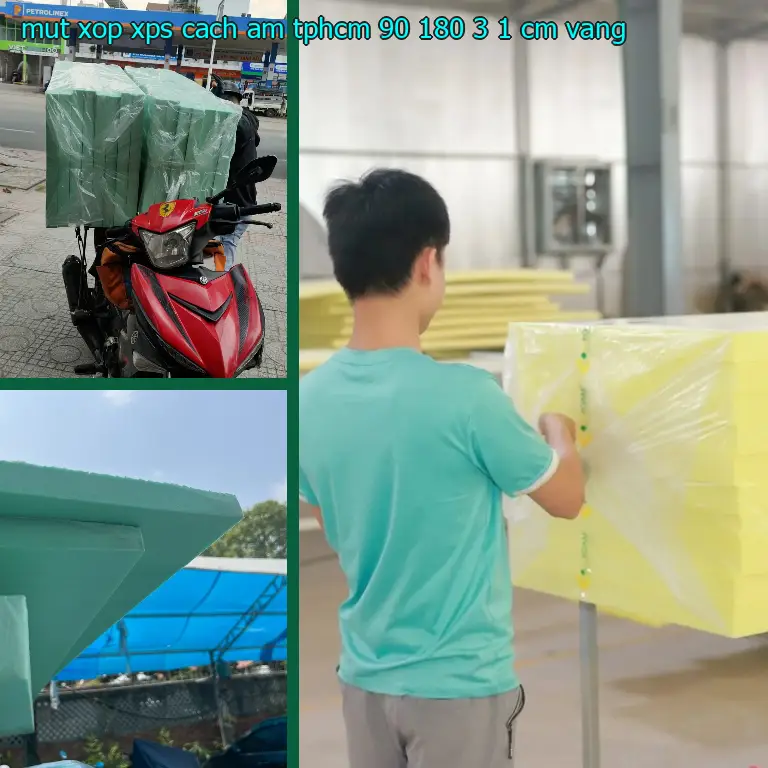 Màu sắc mút xốp XPS cách âm TpHCM 90*180*3.1 cm: Vàng