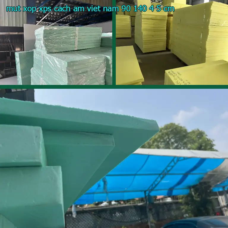 Kích thước mút xốp XPS cách âm Việt Nam: 90*140*4.5 cm