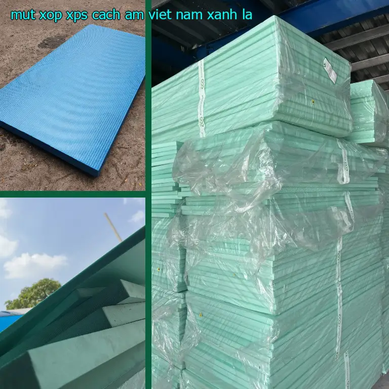 Màu sắc mút xốp XPS cách âm Việt Nam: Xanh lá