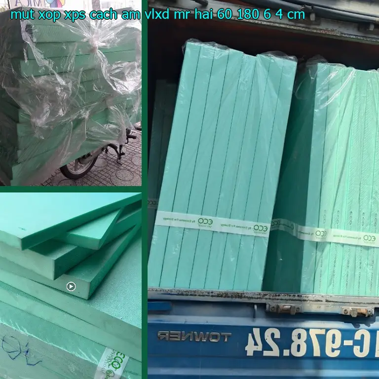 Kích thước mút xốp XPS cách âm VLXD Mr.HẢI: 60*180*6.4 cm Kích thước mút xốp XPS cách âm VLXD Mr.HẢI: 60*180*6.4 cm