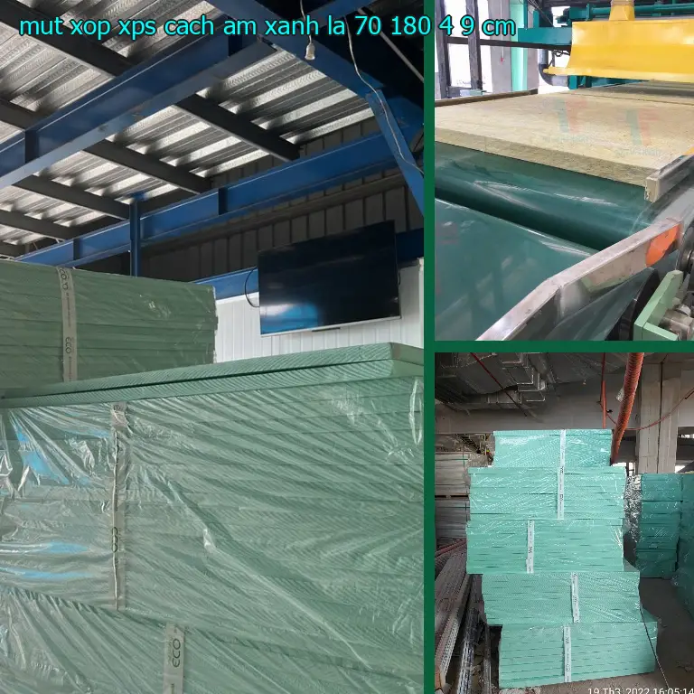 Kích thước mút xốp XPS cách âm Xanh lá: 70*180*4.9 cm Kích thước mút xốp XPS cách âm Xanh lá: 70*180*4.9 cm