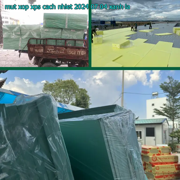 Màu sắc mút xốp XPS cách nhiệt 2024-07-04: Xanh lá