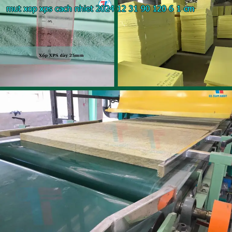 Kích thước mút xốp XPS cách nhiệt 2024-12-31: 90*120*6.1 cm Kích thước mút xốp XPS cách nhiệt 2024-12-31: 90*120*6.1 cm