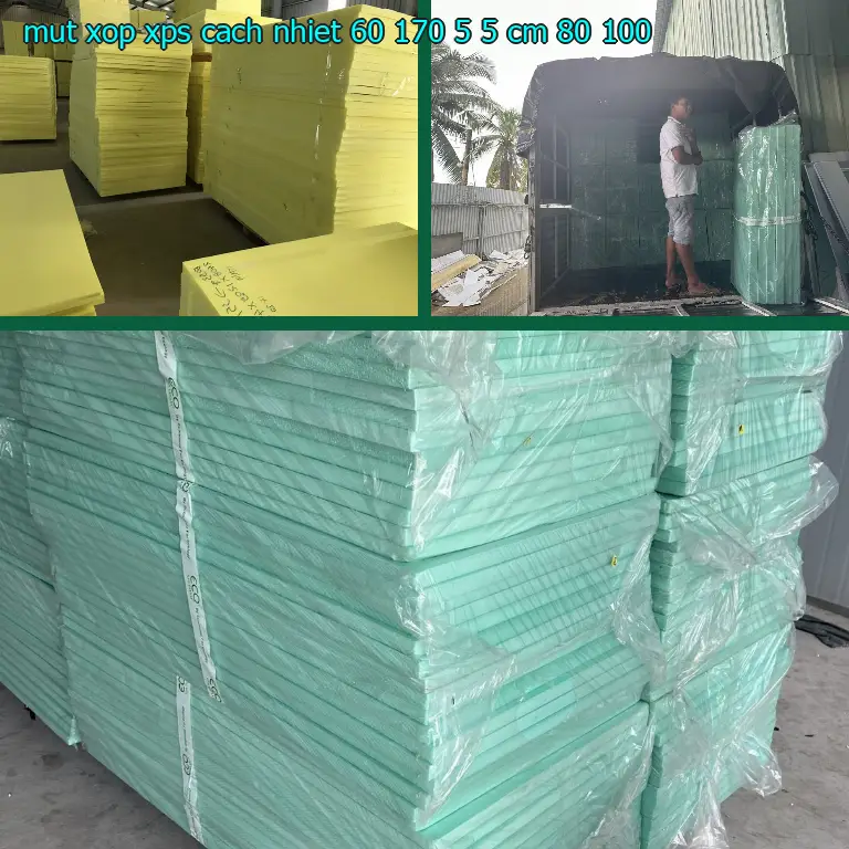Giá mút xốp XPS cách nhiệt 60*170*5.5 cm: 80.100₫ Giá mút xốp XPS cách nhiệt 60*170*5.5 cm: 80.100₫