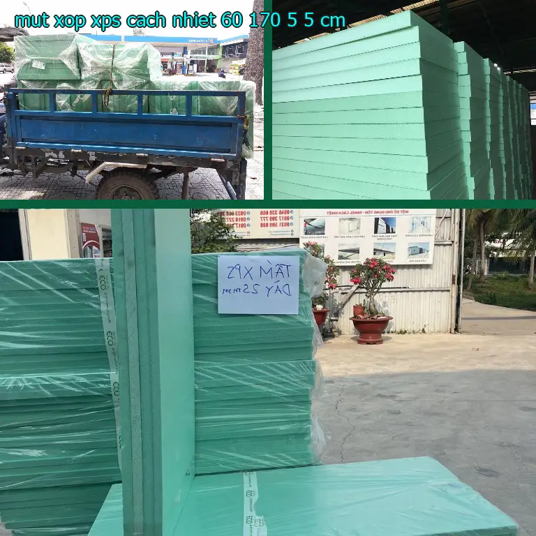 Mút xốp XPS cách nhiệt 60*170*5.5 cm