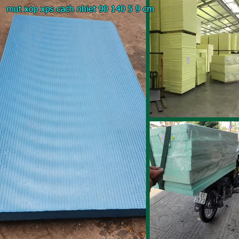 Mút xốp XPS cách nhiệt 90*140*5.9 cm