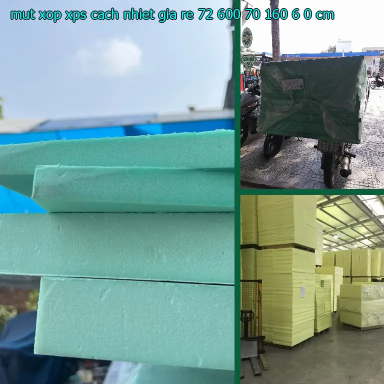 Kích thước mút xốp XPS cách nhiệt giá rẻ 72.600₫: 70*160*6.0 cm