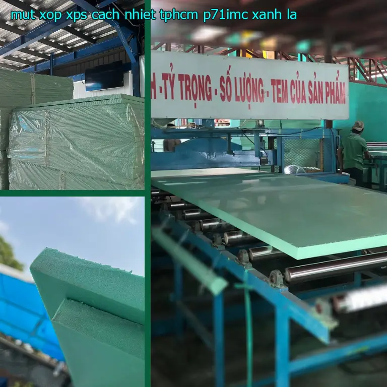 Màu sắc mút xốp XPS cách nhiệt TpHCM P71IMC: Xanh lá