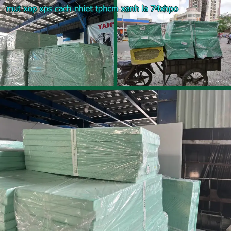 Model mút xốp XPS cách nhiệt TpHCM Xanh lá: 74XHPO