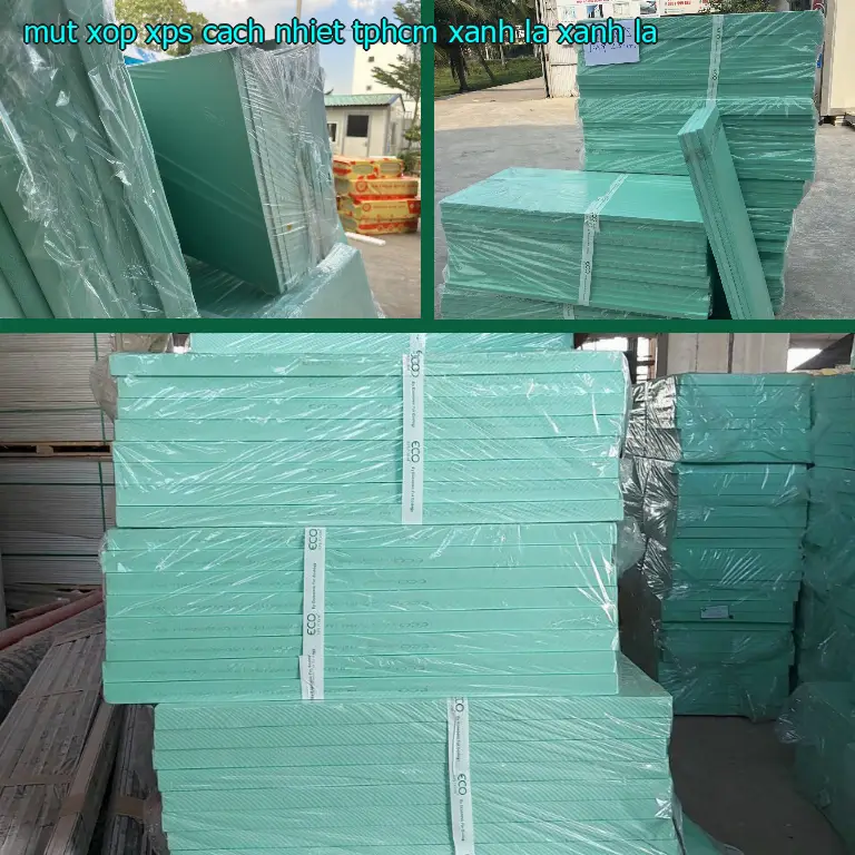 Màu sắc mút xốp XPS cách nhiệt TpHCM Xanh lá: Xanh lá