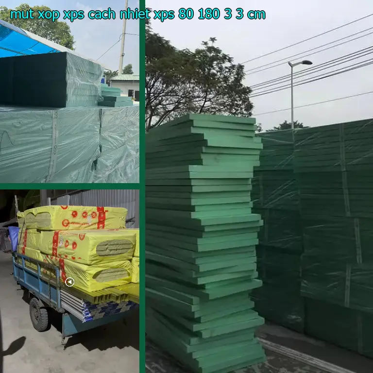 Kích thước mút xốp XPS cách nhiệt XPS: 80*180*3.3 cm Kích thước mút xốp XPS cách nhiệt XPS: 80*180*3.3 cm