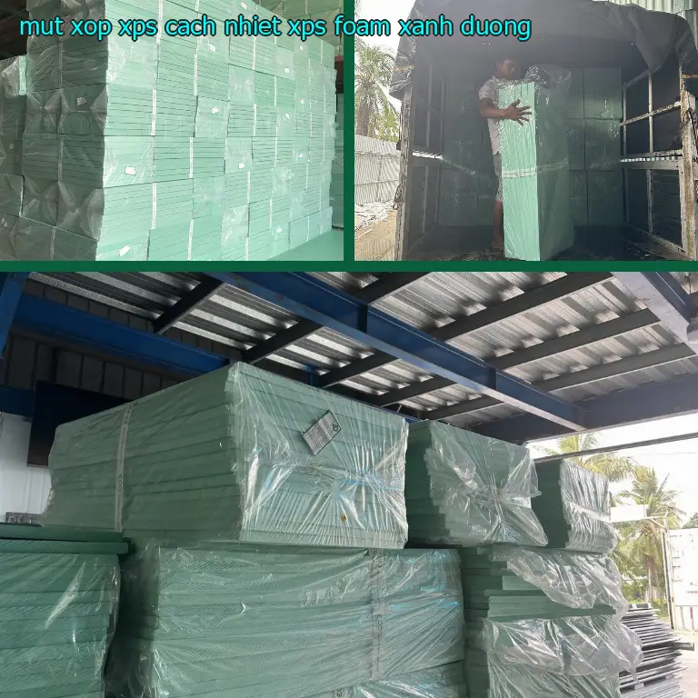 Màu sắc mút xốp XPS cách nhiệt XPS Foam: Xanh dương