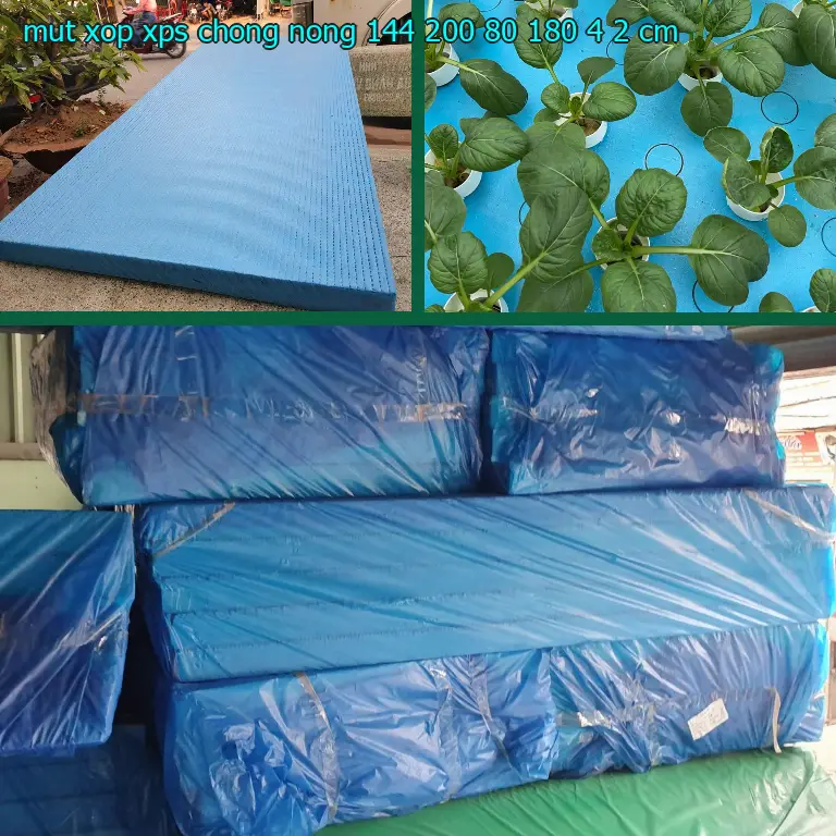 Kích thước mút xốp XPS chống nóng 144.200₫: 80*180*4.2 cm
