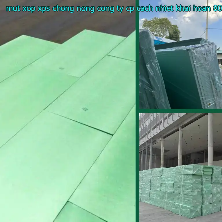 Kích thước mút xốp XPS chống nóng Công ty CP cách nhiệt Khải Hoàn: 80*130*4.8 cm Kích thước mút xốp XPS chống nóng Công ty CP cách nhiệt Khải Hoàn: 80*130*4.8 cm