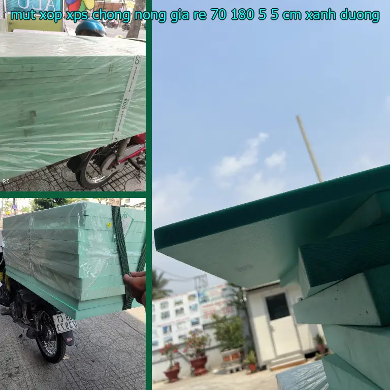 Màu sắc mút xốp XPS chống nóng giá rẻ 70*180*5.5 cm: Xanh dương Màu sắc mút xốp XPS chống nóng giá rẻ 70*180*5.5 cm: Xanh dương