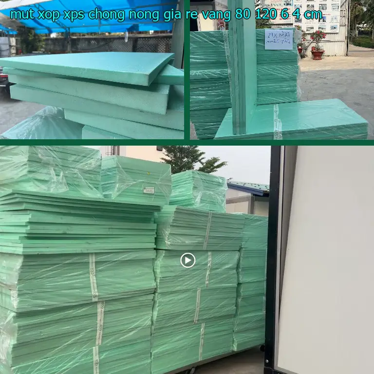 Kích thước mút xốp XPS chống nóng giá rẻ Vàng: 80*120*6.4 cm Kích thước mút xốp XPS chống nóng giá rẻ Vàng: 80*120*6.4 cm