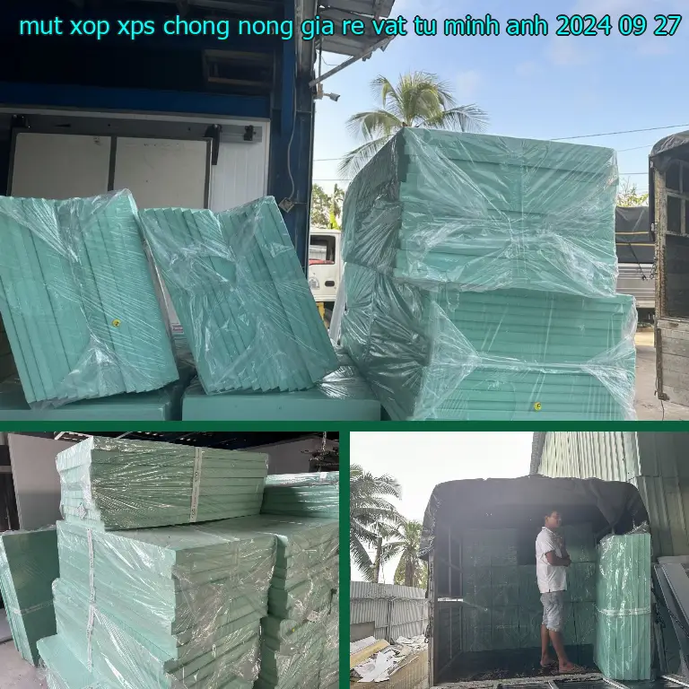 Ngày sản xuất mút xốp XPS chống nóng giá rẻ Vật tư Minh Anh: 2024-09-27 Ngày sản xuất mút xốp XPS chống nóng giá rẻ Vật tư Minh Anh: 2024-09-27
