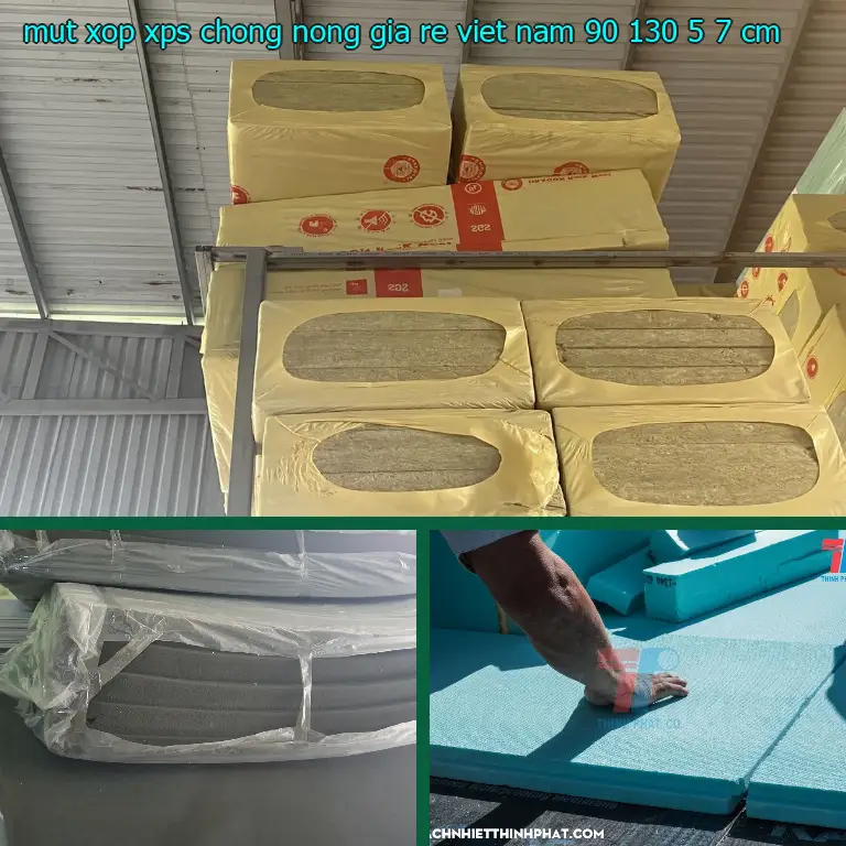 Kích thước mút xốp XPS chống nóng giá rẻ Viet Nam: 90*130*5.7 cm Kích thước mút xốp XPS chống nóng giá rẻ Viet Nam: 90*130*5.7 cm