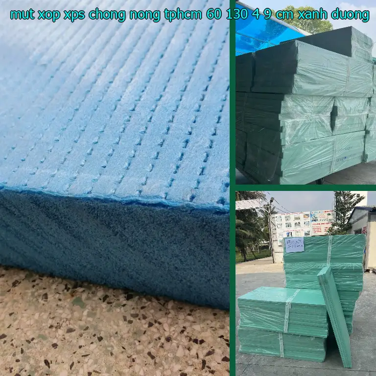 Màu sắc mút xốp XPS chống nóng TpHCM 60*130*4.9 cm: Xanh dương Màu sắc mút xốp XPS chống nóng TpHCM 60*130*4.9 cm: Xanh dương