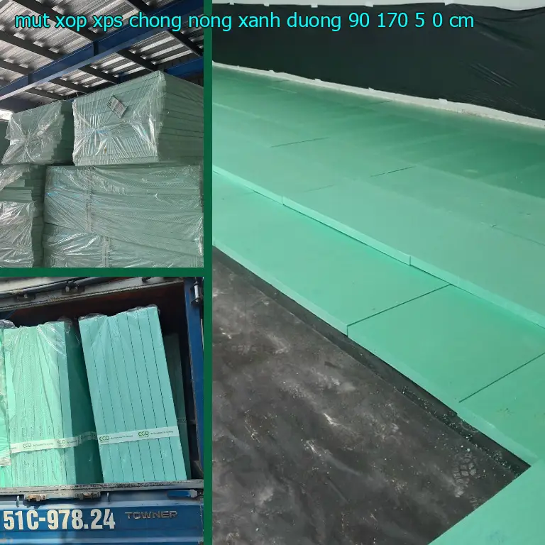 Kích thước mút xốp XPS chống nóng Xanh dương: 90*170*5.0 cm Kích thước mút xốp XPS chống nóng Xanh dương: 90*170*5.0 cm