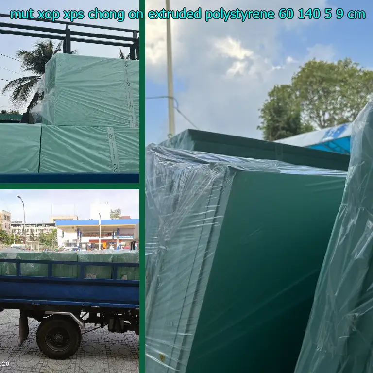 Kích thước mút xốp XPS chống ồn Extruded Polystyrene: 60*140*5.9 cm Kích thước mút xốp XPS chống ồn Extruded Polystyrene: 60*140*5.9 cm