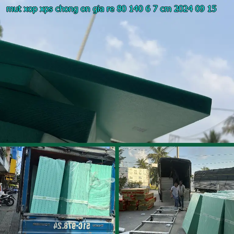 Ngày sản xuất mút xốp XPS chống ồn giá rẻ 80*140*6.7 cm: 2024-09-15 Ngày sản xuất mút xốp XPS chống ồn giá rẻ 80*140*6.7 cm: 2024-09-15