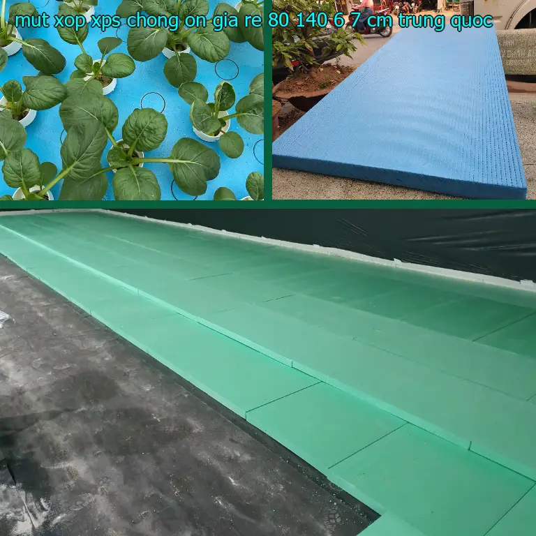 Xuất xứ mút xốp XPS chống ồn giá rẻ 80*140*6.7 cm: Trung Quốc Xuất xứ mút xốp XPS chống ồn giá rẻ 80*140*6.7 cm: Trung Quốc