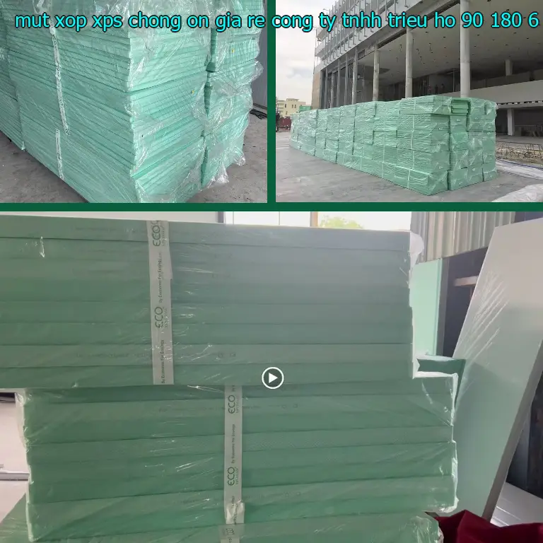 Kích thước mút xốp XPS chống ồn giá rẻ Công ty TNHH Triệu Hổ: 90*180*6.7 cm