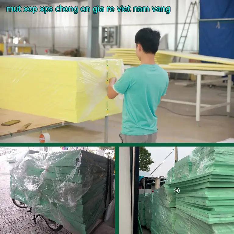 Màu sắc mút xốp XPS chống ồn giá rẻ Viet Nam: Vàng