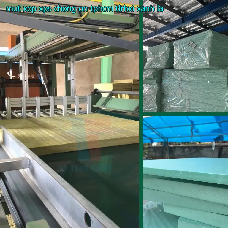 Màu sắc mút xốp XPS chống ồn TpHCM TLRHXI: Xanh lá