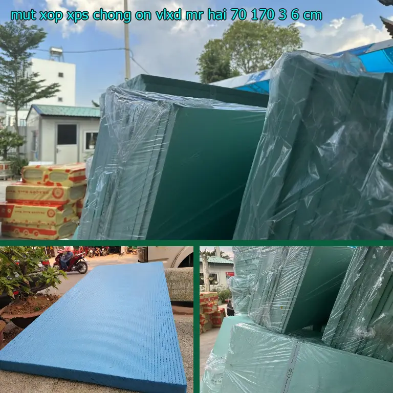 Kích thước mút xốp XPS chống ồn VLXD Mr.HẢI: 70*170*3.6 cm Kích thước mút xốp XPS chống ồn VLXD Mr.HẢI: 70*170*3.6 cm