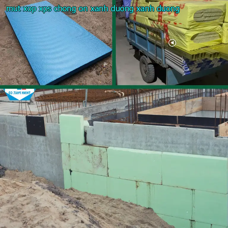 Màu sắc mút xốp XPS chống ồn Xanh dương: Xanh dương