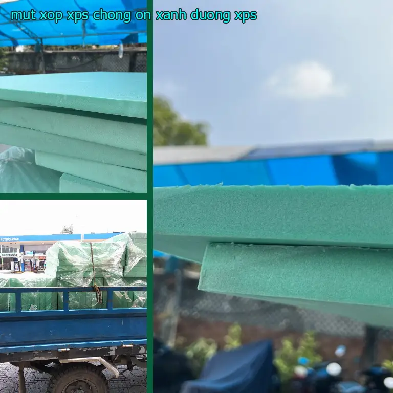 Chất liệu mút xốp XPS chống ồn Xanh dương: XPS