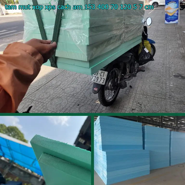 Kích thước tấm mút xốp XPS cách âm 153.400₫: 70*120*5.7 cm