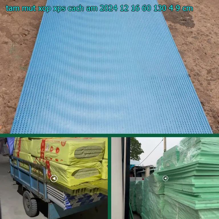 Kích thước tấm mút xốp XPS cách âm 2024-12-16: 60*130*4.9 cm Kích thước tấm mút xốp XPS cách âm 2024-12-16: 60*130*4.9 cm