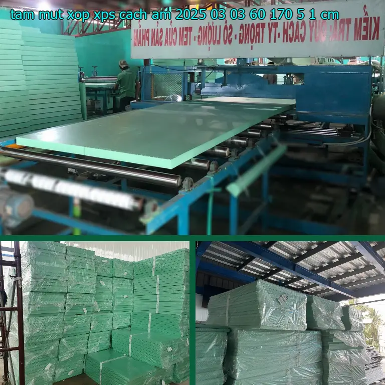Kích thước tấm mút xốp XPS cách âm 2025-03-03: 60*170*5.1 cm