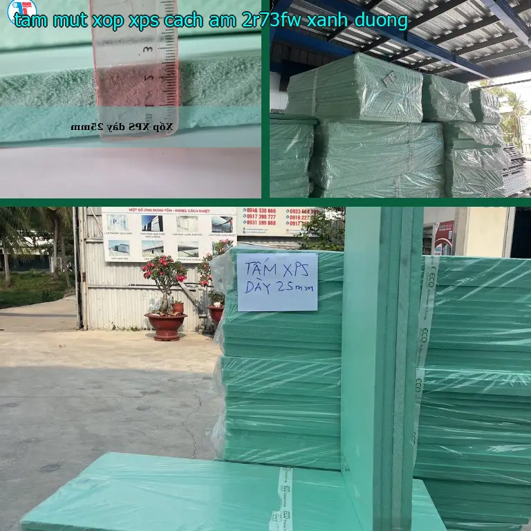 Màu sắc tấm mút xốp XPS cách âm 2R73FW: Xanh dương Màu sắc tấm mút xốp XPS cách âm 2R73FW: Xanh dương
