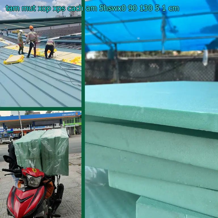 Kích thước tấm mút xốp XPS cách âm 5HSWX0: 90*130*5.1 cm