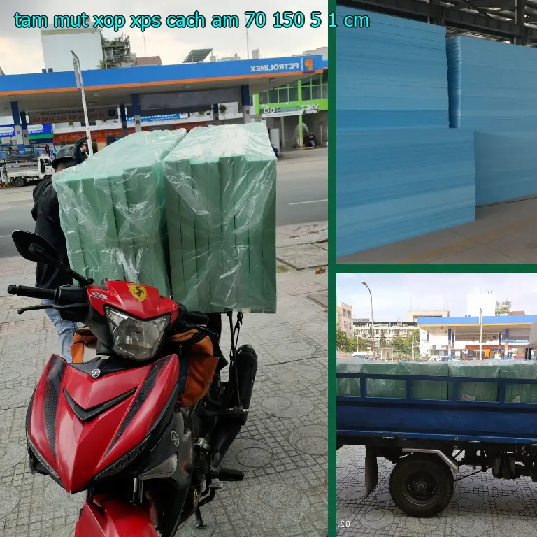Tấm mút xốp XPS cách âm 70*150*5.1 cm