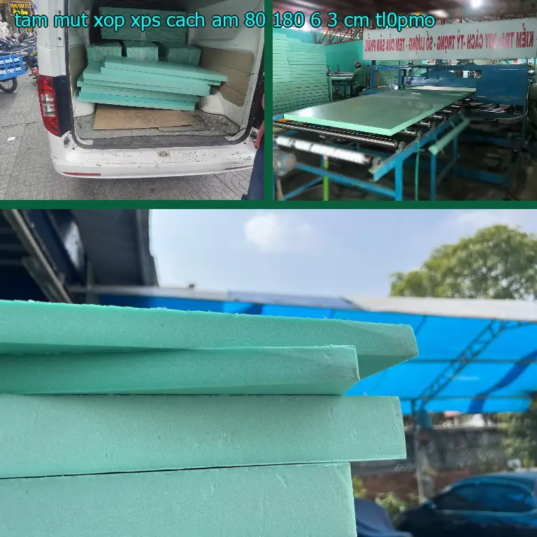 Model tấm mút xốp XPS cách âm 80*180*6.3 cm: TL0PMO Model tấm mút xốp XPS cách âm 80*180*6.3 cm: TL0PMO