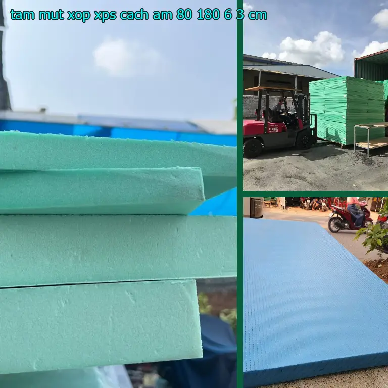 Tấm mút xốp XPS cách âm 80*180*6.3 cm