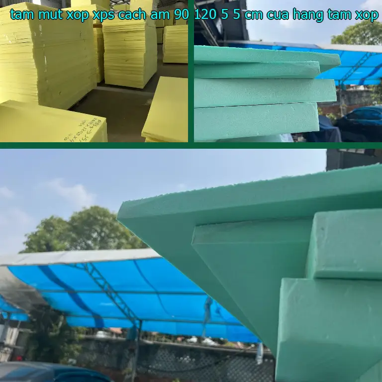 Nhà cung cấp tấm mút xốp XPS cách âm 90*120*5.5 cm: Cửa hàng tấm xốp Mr.HẢI