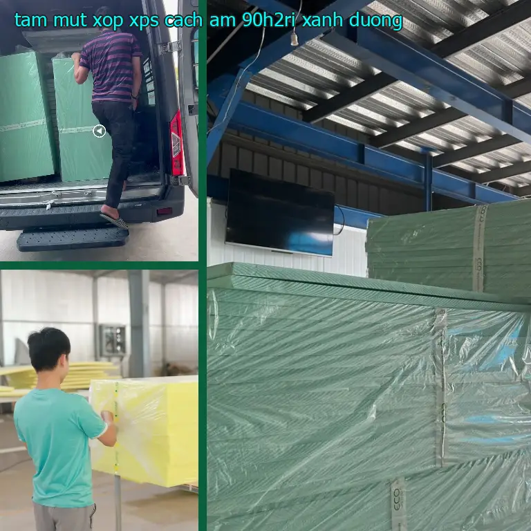 Màu sắc tấm mút xốp XPS cách âm 90H2RI: Xanh dương Màu sắc tấm mút xốp XPS cách âm 90H2RI: Xanh dương