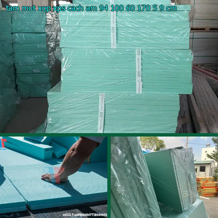 Kích thước tấm mút xốp XPS cách âm 94.100₫: 60*170*5.9 cm