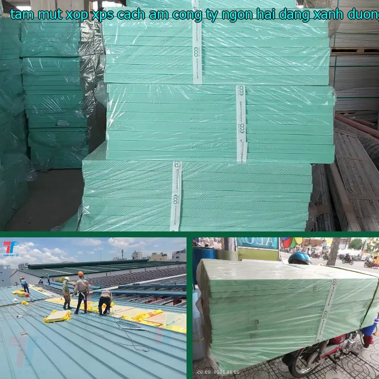 Màu sắc tấm mút xốp XPS cách âm Công ty Ngọn Hải Đăng: Xanh dương